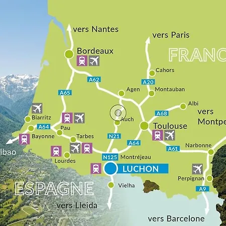 Chez Louise, T3 à Deux Pas Du Centre * Bagnères-de-Luchon